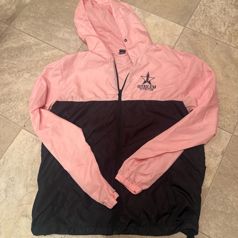 Jeffree Star Pink and Black Windbreaker